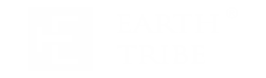 Earth Tribe Name Logo White