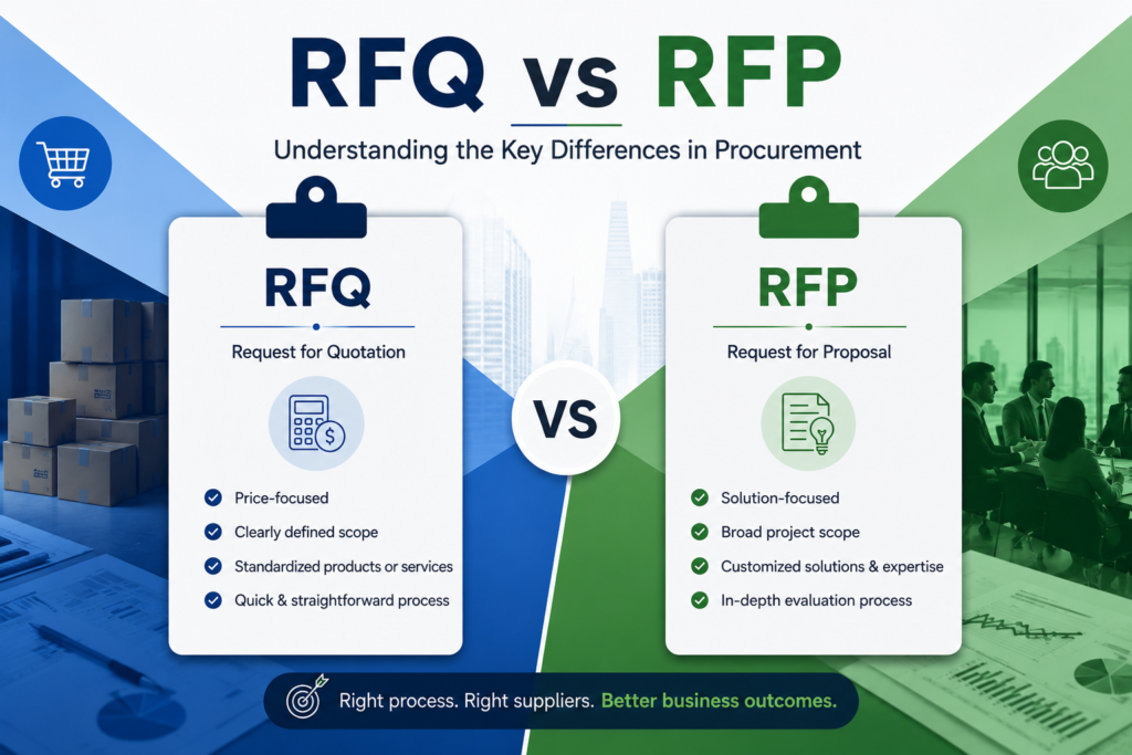 RFQ vs RFP Key Differences for Global Sourcing in India