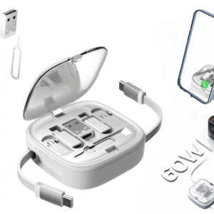 Retractable Mobile Cable Kit with Stand