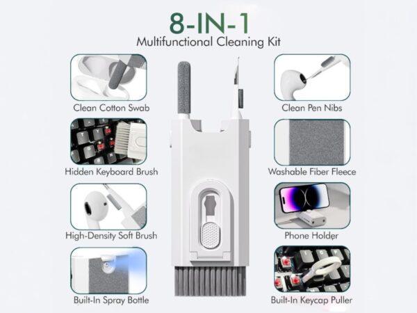 Portable 8-in-1 Tech Products Cleaner
