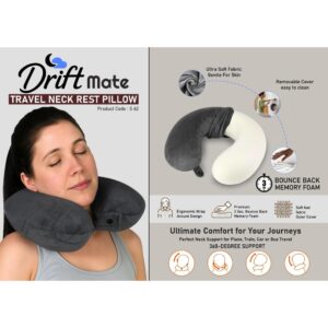 DriftMate Travel Neck Rest Pillow U Shaped with Memory foam