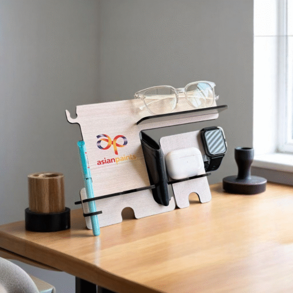 7-in-1 Wooden Cut Out Desk Organizer