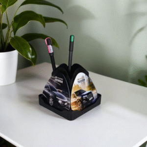 Rotating Coaster Pen Stand