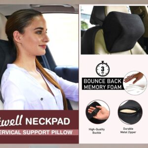 SitWell NeckPad Car Cervical Support Cushion Pillow with Memory foam