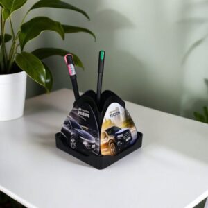 Rotating Coaster Pen Stand