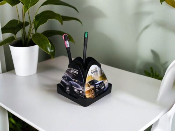 Rotating Coaster Pen Stand
