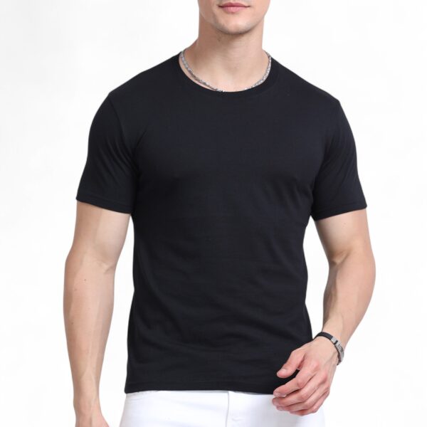 Premium Round Neck T-shirt Black