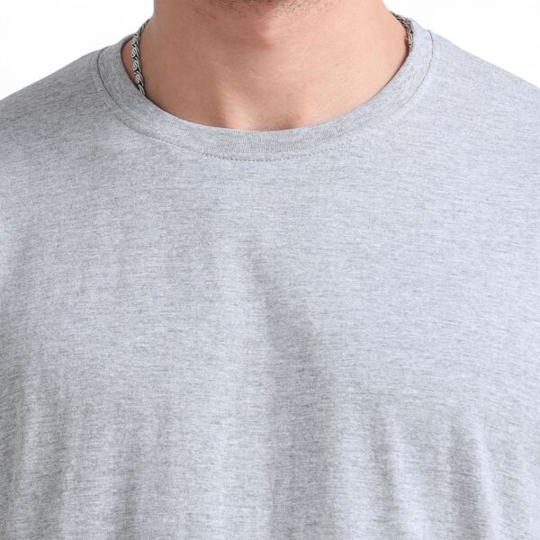 Premium Round Neck T-shirt Grey - Image 2
