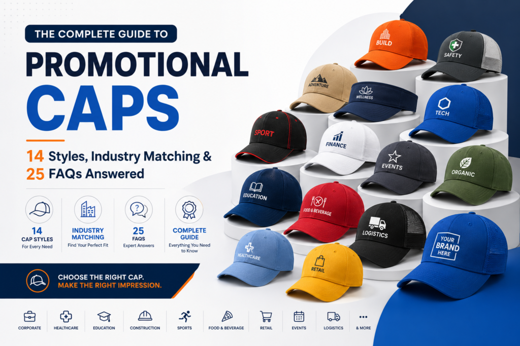 The Complete Guide to Promotional Caps 14 Styles Industry Matching 25 FAQs Answered